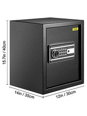 Charger l'image dans la visionneuse de galerie, Amocart Fingerprint Locks Safe Deposit Box 0.8/2.1 Cubic Feet Digital Electronic Secret Hidden Piggy Bank for Money Guns File