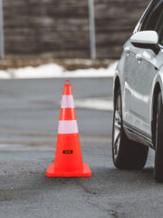 Charger l'image dans la visionneuse de galerie, Amocart Tools Safety Cones 12"x28" High Visibility PVC Orange Traffic Cones with Heavy-Duty Base Used for Traffic Road Control