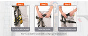 Charger l'image dans la visionneuse de galerie, Amocart Half Body Safety Harness Tree Climbing Harness Half Protection Harness 340 lbs for Fire Rescuing Caving Rock Climbing