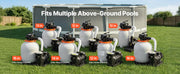 Charger l'image dans la visionneuse de galerie, Amocart 12/14/16in FlashPure Sand Filter Pump with Timer for Above Ground Pool 0.5/0.75/1 HP 3000/3500/4400 GPH Media Installed