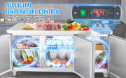 Load image into Gallery viewer, Amocart 72" Commercial Refrigerator Sandwich & Salad Prep Table 20Cu.Ft Food Prep Frost Free Refrigerator for Restaurant Bar