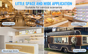 Charger l'image dans la visionneuse de galerie, Amocart 72" Commercial Refrigerator Sandwich & Salad Prep Table 20Cu.Ft Food Prep Frost Free Refrigerator for Restaurant Bar
