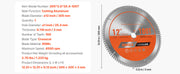 Charger l'image dans la visionneuse de galerie, Amocart Circular Saw Blade 10in Diameter 80Sharp Alloy Teeth 5/8in Arbor Aluminum Cutting Blade forCircular Saw with Heat Vents