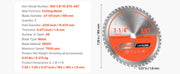 Charger l'image dans la visionneuse de galerie, Amocart Circular Saw Blade 10in Diameter 80Sharp Alloy Teeth 5/8in Arbor Aluminum Cutting Blade forCircular Saw with Heat Vents