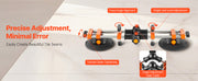 Bild in Galerie-Viewer laden, Amocart 2 Packs Seamless Granite Seam Setter 90°-120° Adjustable with 6 in Suction Cups Seam Joiner for Tile Joining & Leveling