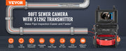 Load image into Gallery viewer, Amocart Sewer Camera 30m/50m/70m Drain Pipe Inspection Camera with 512Hz Transmitter 9" Screen 1080P HD Snake Plumbing Camera