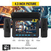 Charger l'image dans la visionneuse de galerie, Amocart Sewer Camera 4.3" Screen Pipeline Inspection Camera with DVR Waterproof IP68 Industrial Endoscope for Home Drain Pipe