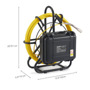 Charger l'image dans la visionneuse de galerie, Amocart Sewer Camera with 512Hz Locator IP68 9" Pipeline Inspection Camera w/DVR Function w/12 Adjustable LED and 16 GB SD Card