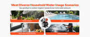 Charger l'image dans la visionneuse de galerie, Amocart 1HP/1.6 HP Shallow Well Pump with Pressure Tank 120V Stainless 5-Gal Tank 20/40 PSI Pressure Switch for Home Garden