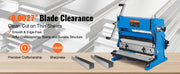 Charger l'image dans la visionneuse de galerie, Amocart Sheet Metal Brake 12inch 3-In-1 Combination 20-Gauge Capacity Shear Press Brake 90° Max Angle for Shear Bending Rolling