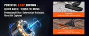 Bild in Galerie-Viewer laden, Amocart Stainless Steel Wet Dry Shop Vacuum Wet Dry Vac Powerful Suction Small Shop Vac Perfect for Carpet Debris Pet Hair