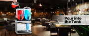 Charger l'image dans la visionneuse de galerie, Amocart Commercial Frozen Drink Maker 15Lx2 Double Tank Slushy Machine 120Cups StainlessSteel Slushie Maker for Home Party Cafe