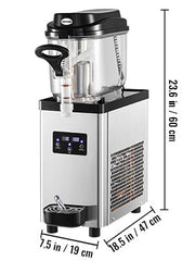 Charger l'image dans la visionneuse de galerie, Amocart 6L/1.6 Gal Commercial Slushy Machine 300W 25 Cups Single-Bowl Stainless Steel Margarita Smoothie Frozen Drink Maker