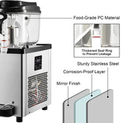 Charger l'image dans la visionneuse de galerie, Amocart 2x6L Commercial Beverage Slush Machine Frozen Drink Juice Dispenser Ice-Cool Smoothie Maker Equipment for Restaurant