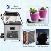 Charger l'image dans la visionneuse de galerie, Amocart 2x6L Commercial Beverage Slush Machine Frozen Drink Juice Dispenser Ice-Cool Smoothie Maker Equipment for Restaurant
