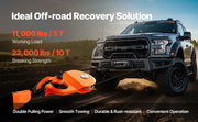 Bild in Galerie-Viewer laden, Amocart 10T Snatch Block Towing Pulley 22000Lbs Winch Breaking Force Tackle System Offroad Recovery Accessory for Tractor UTV
