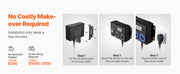 Bild in Galerie-Viewer laden, Amocart Smart Power Distribution for Dryer and EV, 3-Color LED Indicator, With NEMA 14-30 Plug, NEMA 14-30 & NEMA 14-50 Outlets