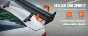 Charger l'image dans la visionneuse de galerie, Amocart GT Wing Car Spoiler 53.1 inch Universal Spoiler with Double Deck Car Rear Spoiler Wing, Racing Spoiler BGW/JDM Drift