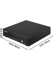Charger l'image dans la visionneuse de galerie, Amocart Cash Register Drawer 16" 12 V for POS System Tray Removable Coin Compartment & 2 Keys Included RJ11/RJ12 Cable Drawer