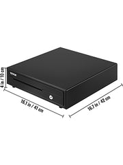 Bild in Galerie-Viewer laden, Amocart Cash Register Drawer 16" 12 V for POS System Tray Removable Coin Compartment & 2 Keys Included RJ11/RJ12 Cable Drawer