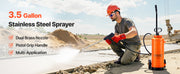 Load image into Gallery viewer, SucceBuy Industrial Concrete Sprayer StainlessSteel Heavy Duty Tri-Poxy Pump Sprayers Brass Nozzles for Construction Lawn&Garden