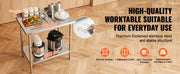 Load image into Gallery viewer, Amocart Stainless Steel Work Table Commercial Heavy Duty Food Prep Worktable with Adjustable Height for Restaurant Home