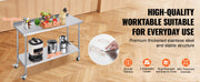 Load image into Gallery viewer, Amocart Stainless Steel Work Table Commercial Food Prep Worktable with Casters Heavy Duty Prep Worktable for Restaurant Home