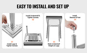Bild in Galerie-Viewer laden, Amocart Stainless Steel Food Prep Table Commercial Kitchen Worktable w/Adjustable Undershelf Heavy Duty Prep Table Metal Table