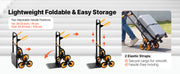 Charger l'image dans la visionneuse de galerie, Amocart 440/770 lbs Folding Hand Truck Dolly with 6 Wheels & 2 Elastic Ropes Stair Climbing Cart for Shopping Moving Warehouse