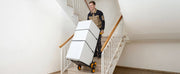 Charger l'image dans la visionneuse de galerie, Amocart 440/770 lbs Stair Climbing Cart Folding Trolley Cart with Telescoping Handle 6 Wheels 2 Bungee Cords for Home Groceries