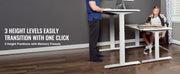 Load image into Gallery viewer, Amocart Standing Desk Frame Electric Stand Up Computer Desk Legs Ergonomic DIY Workstation Base for Home Office Black white