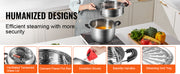 Charger l'image dans la visionneuse de galerie, Amocart Steamer Pot 11in/28cm, 3 Tier Steamer Pot for Cooking with 8.5QT Stock Pot, 304 Stainless Steel Food Steamer Cookware