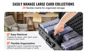 Charger l'image dans la visionneuse de galerie, Amocart Graded Card Storage Box 4 Slots or 5Slots with Key Lock or Coded Lock Foam Dividers for 96/108/120/162 PSA Graded Cards