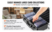 Charger l'image dans la visionneuse de galerie, Amocart Graded Card Storage Box 4 Slots or 5Slots with Key Lock or Coded Lock Foam Dividers for 96/108/120/162 PSA Graded Cards