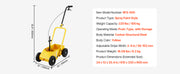 Charger l'image dans la visionneuse de galerie, Amocart Striping Line Marking Machine 24 x 13 x 35.4 in 4-Wheel with 2-4 in Adjustable Width for Roads Lots Sports Field Yellow