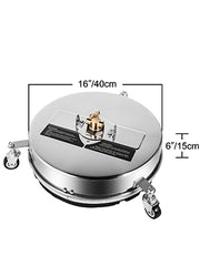 Charger l'image dans la visionneuse de galerie, Amocart 16 18 Inch Surface Cleaner Twin Rotary Arm 4000PSI 1/4" QC Stainless Steel Pressure Washer Decks Surface Cleaning