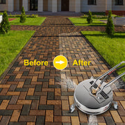 Charger l'image dans la visionneuse de galerie, Amocart 16 18 Inch Surface Cleaner Twin Rotary Arm 4000PSI 1/4" QC Stainless Steel Pressure Washer Decks Surface Cleaning
