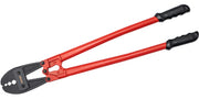 Bild in Galerie-Viewer laden, Amocart 24/30Inch Wire Rope Swager Crimper Tool Insulated Handle Aluminum Copper Cable Fishing Sleeves Cutter Crimping Pliers