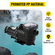 Charger l'image dans la visionneuse de galerie, Amocart Swimming Pool Pump 110V/220V 5544GPH Powerful Self-priming for In/Above Ground Pool Water Circulation Strainer Basket