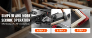 Load image into Gallery viewer, SucceBuy Precision Miter Gauge Standard Slot 3/4'' x 3/8'' Aluminum Alloy Table Saw 24/18/19-35 in Grating 15 Angle Stops DIY