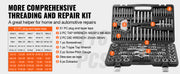 Bild in Galerie-Viewer laden, Amocart 116-Piece Tap and Die Set Include Metric and SAE Size Bearing Steel Taps and Dies Essential Threading Tool