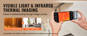 Bild in Galerie-Viewer laden, Amocart Thermal Imaging Camera 256 x 192 IR Resolution Infrared Thermal Imager 25Hz Refresh Rate Thermal Camera for Android