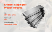 Charger l'image dans la visionneuse de galerie, Succebuy Threading Machine Dies 1/2"-3/4" Npt Pipe Dies(4 Packs) Ridgid Universal Die Heads 504A 711 713 811A 815A 816 817 842