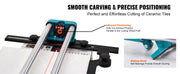 Bild in Galerie-Viewer laden, Amocart Manual Tile Cutter Laser Positioning Single Rails W/ Supporting Feet Professional Push Knife for Cutting Ceramic