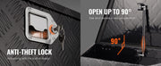 Charger l'image dans la visionneuse de galerie, Amocart Trailer Tongue Box Aluminum Alloy Tongue Box Tool Chest Heavy Duty Trailer Box Utility Trailer Tongue Box for Pickup