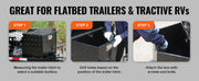 Charger l'image dans la visionneuse de galerie, Amocart Trailer Tongue Box Aluminum Alloy Tongue Box Tool Chest Heavy Duty Trailer Box Utility Trailer Tongue Box for Pickup