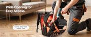 Charger l'image dans la visionneuse de galerie, Amocart 45 Pockets Tool Backpack Tool Bag Reinforced Fabric Base Electrician Plumber Repairman Maintenance Worker Tool Bags