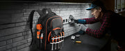 Charger l'image dans la visionneuse de galerie, Amocart 65 Pockets Tool Bag Tool Backpack with Molded Base Electrician Jobsite Back Pack for Repairman Tools Storage Organizer