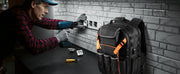Charger l'image dans la visionneuse de galerie, Amocart 45 Pockets Tool Backpack Tool Bag Reinforced Fabric Base Electrician Plumber Repairman Maintenance Worker Tool Bags