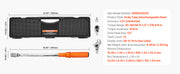 Load image into Gallery viewer, Amocart Torque Wrench Set Drive Click Torque Wrench Dual-Direction Adjustable Mechanical Dual Range Scales Torque Wrench Kit